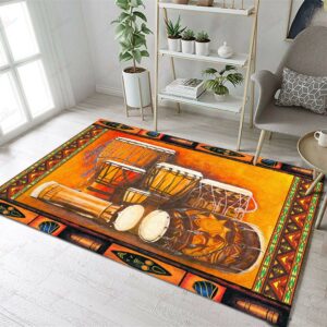 African Musical Instrument Rug Sport Decor Gift Floor Decor Living Room Carpet Rug Area Rug - 798dbedca00e