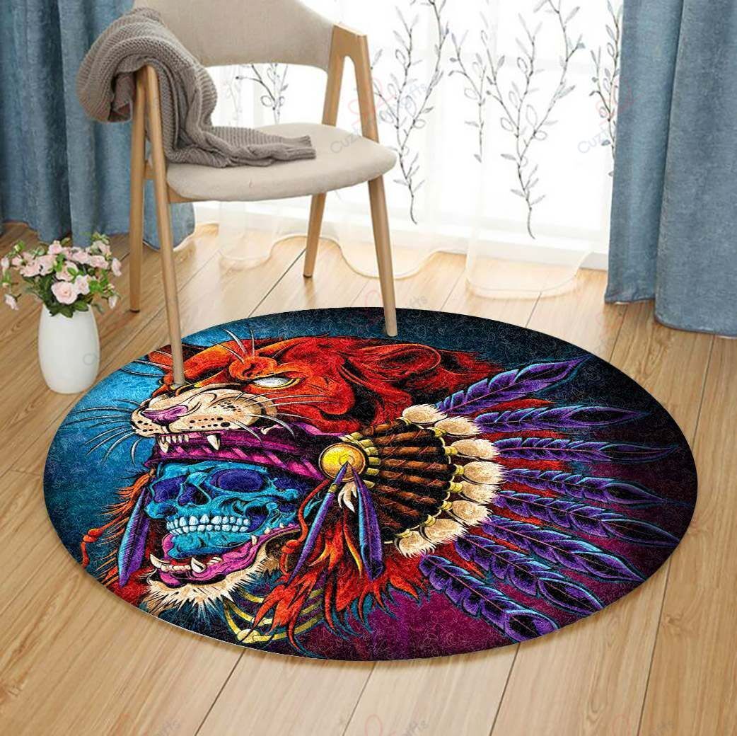 African Skull Round Carpet Floor Rug Living Room Bedroom Decor Round Area Rug Carpet African Skull Round Carpet Floor Rug Living Room Bedroom Decor Round Area Rug Carpet