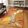 African Woman And Lily Flowers Rug Sport Decor Gift Floor Decor Living Room Carpet Rug Area Rug - b5cd56ac468c