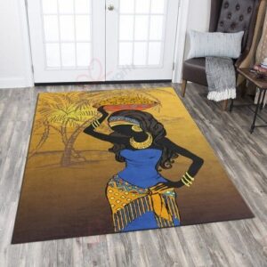 African Woman Figure 1 Rug Sport Decor Gift Floor Decor Living Room Carpet Rug Area Rug - 8b8df77d05d5
