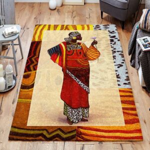 African Woman Rug Sport Decor Gift Floor Decor Living Room Carpet Rug Area Rug - 139ac7fafa21