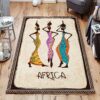 African Woman Rug Sport Decor Gift Floor Decor Living Room Carpet Rug Area Rug - e077cb0fec64