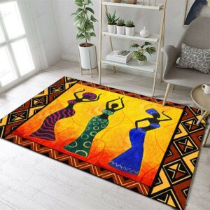 African Woman Rug Sport Decor Gift Floor Decor Living Room Carpet Rug Area Rug - 73adcd232850