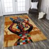 African Woman Rug Sport Decor Gift Floor Decor Living Room Carpet Rug Area Rug - fa2cf7b194de