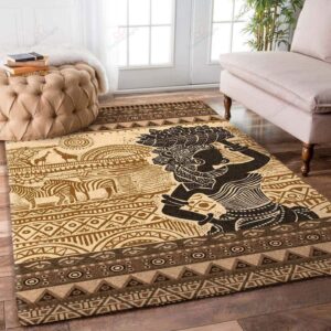 African Woman Rug Sport Decor Gift Floor Decor Living Room Carpet Rug Area Rug - 26028774adbb
