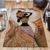 African Woman Painting Rug Sport Decor Gift Floor Decor Living Room Carpet Rug Area Rug - dd058bb7f197