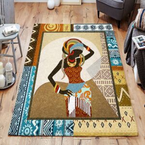 African Woman Pattern Rug Sport Decor Gift Floor Decor Living Room Carpet Rug Area Rug - 95c71ef8ee3c
