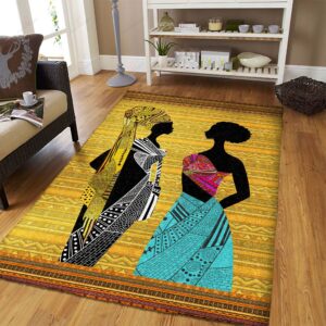 African Woman Queen Rug Sport Decor Gift Floor Decor Living Room Carpet Rug Area Rug - dd99bf3766f3
