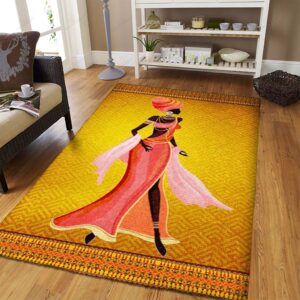 African Woman Queen Rug Sport Decor Gift Floor Decor Living Room Carpet Rug Area Rug - 2a4fbe892d5f