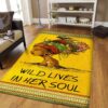 African Woman Wild Lives In Her Soul Rug Sport Decor Gift Floor Decor Living Room Carpet Rug Area Rug - 144838c15917