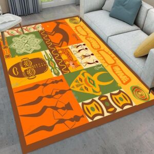African Women And Animals Rug Sport Decor Gift Floor Decor Living Room Carpet Rug Area Rug - 38c07b8bc25f
