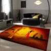 African Women Rug Sport Decor Gift Floor Decor Living Room Carpet Rug Area Rug - c8449e953467