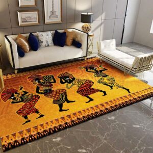African Women Men Dance Rug Sport Decor Gift Floor Decor Living Room Carpet Rug Area Rug - fb6943d38f9b