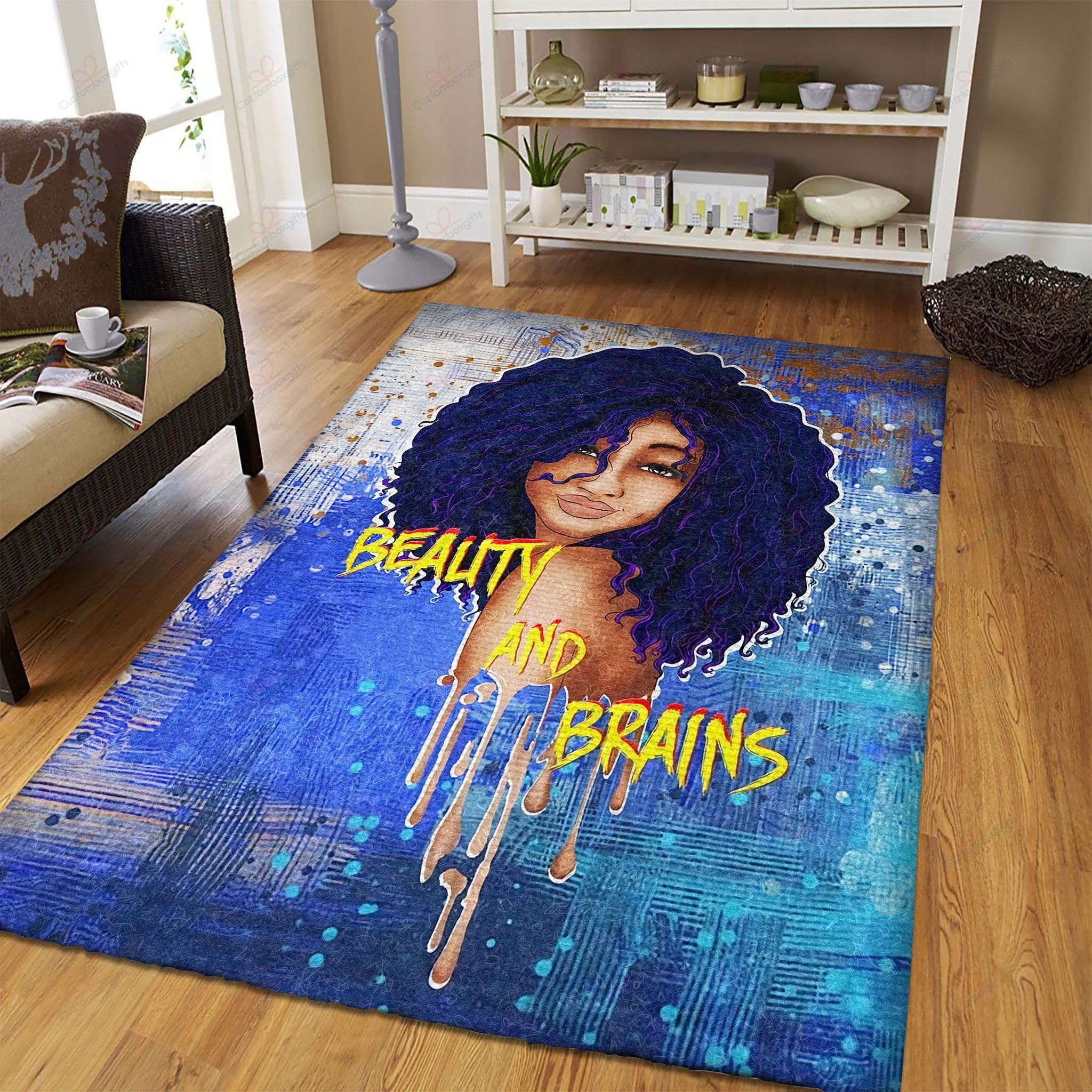 Afro Black Lady Beauty And Brains Melanin Women Rug Sport Decor Gift Floor Decor Living Room Carpet Rug Area Rug - a8295eedd812 Afro Black Lady Beauty And Brains Melanin Women Rug Sport Decor Gift Floor Decor Living Room Carpet Rug Area Rug - a8295eedd812