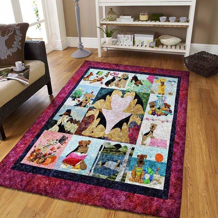 Airedale Dog Rug Sport Decor Gift Floor Decor Living Room Carpet Rug Area Rug - be5a668e2bf2 Airedale Dog Rug Sport Decor Gift Floor Decor Living Room Carpet Rug Area Rug - be5a668e2bf2