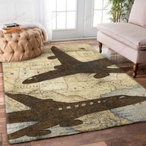 Airplane 4 Rug Sport Decor Gift Floor Decor Living Room Carpet Rug Area Rug - 5306730c48c9