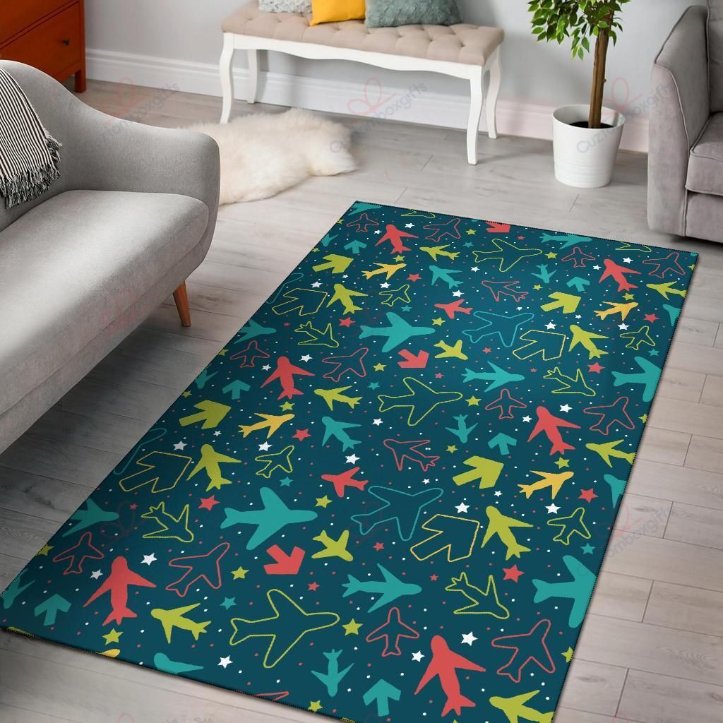 Airplane Pattern 5 Rug Sport Decor Gift Floor Decor Living Room Carpet Rug Area Rug - 8751d2ff5394 Airplane Pattern 5 Rug Sport Decor Gift Floor Decor Living Room Carpet Rug Area Rug - 8751d2ff5394