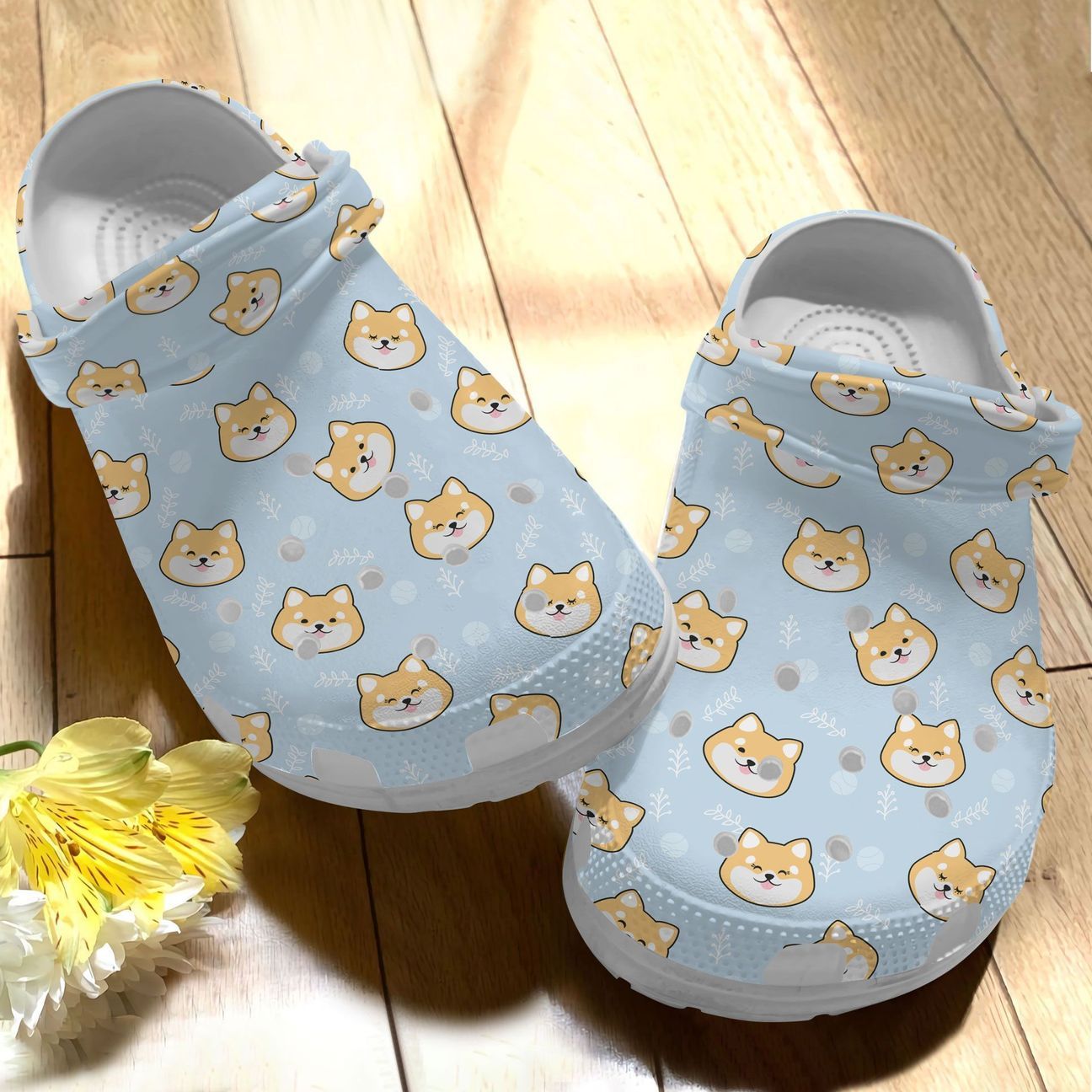 Akita Inu Personalize Clog Custom Crocs Fashionstyle Comfortable For Women Men Kid Print 3D Akita Cute Akita Inu Personalize Clog Custom Crocs Fashionstyle Comfortable For Women Men Kid Print 3D Akita Cute