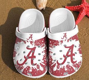 Alabama Crimson Tide Crocband Clog Clog Comfortable For Mens And Womens Classic Clog Water Shoes Alabama Crimson Tide Crocs