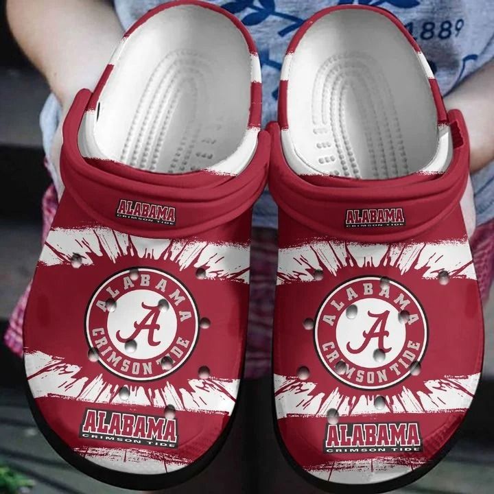 Alabama Crimson Tide Crocs Crocband Clog Comfortable For Mens Womens Classic Clog Water Shoes Clog Alabama Crimson Tide Crocs Crocband Clog Comfortable For Mens Womens Classic Clog Water Shoes Clog