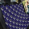 Alaskan Malamute Dog On Blue Dots Design Car Back Seat Cover Dog Car Seat Covers - 3c45129e8c4b