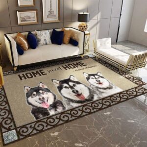 Alaskan Malamute Home Sweet Home Rug Sport Decor Gift Floor Decor Living Room Carpet Rug Area Rug - cb60058aac75