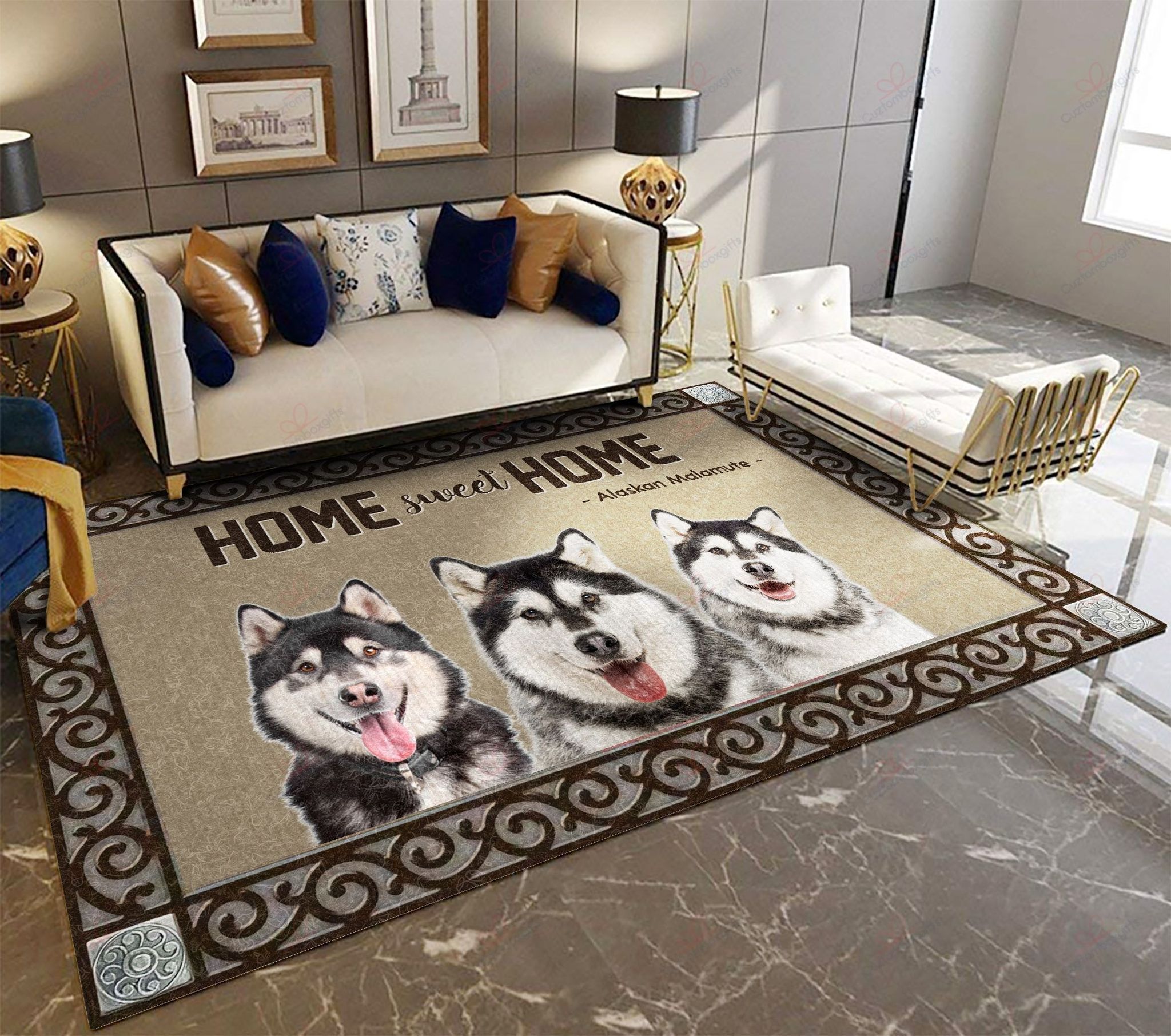 Alaskan Malamute Home Sweet Home Rug Sport Decor Gift Floor Decor Living Room Carpet Rug Area Rug - cb60058aac75 Alaskan Malamute Home Sweet Home Rug Sport Decor Gift Floor Decor Living Room Carpet Rug Area Rug - cb60058aac75