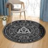 Alchemical Round Carpet Floor Rug Living Room Bedroom Decor Round Area Rug Carpet