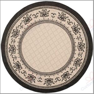 Alicante Outdoor Pattern Round Carpet Floor Rug Living Room Bedroom Decor Round Area Rug Carpet