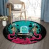 Alien Round Carpet Floor Rug Living Room Bedroom Decor Round Area Rug Carpet