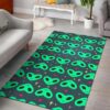 Alien Head Heart Pattern 3 Rug Sport Decor Gift Floor Decor Living Room Carpet Rug Area Rug - a7a480e520d2