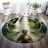 Alien Painting 1 Round Carpet Floor Rug Living Room Bedroom Decor Round Area Rug Carpet