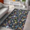 Alien Ufo Psychedelic Pattern Rug Sport Decor Gift Floor Decor Living Room Carpet Rug Area Rug - 9aaf15712ad2