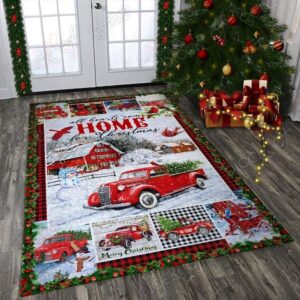 All Hearts Come Home For Christmas Rug Sport Decor Gift Floor Decor Living Room Carpet Rug Area Rug - 4ca8be27b3a0