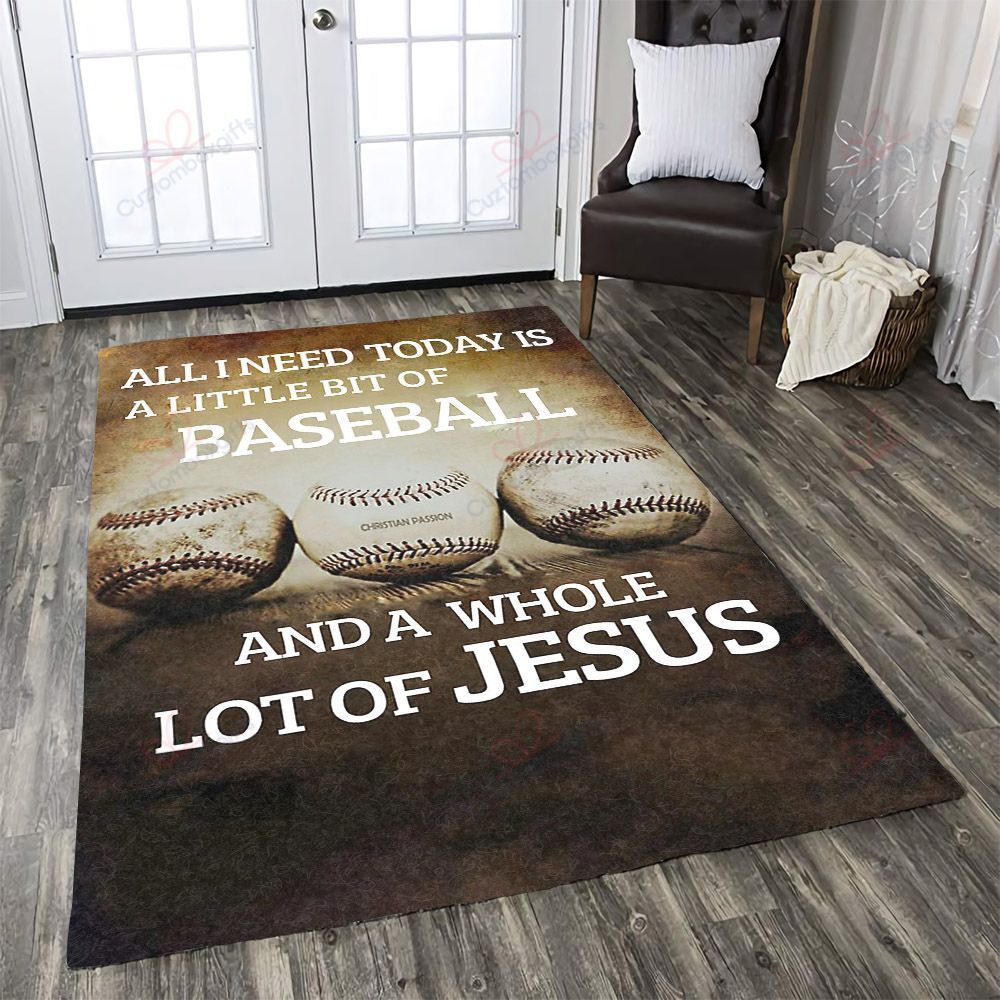All I Need Today Is A Little Bit Of Baseball And A Whole Lot Of Jesus Rug Sport Decor Gift Floor Decor Living Room Carpet Rug Area Rug - 18c1bba8992d All I Need Today Is A Little Bit Of Baseball And A Whole Lot Of Jesus Rug Sport Decor Gift Floor Decor Living Room Carpet Rug Area Rug - 18c1bba8992d