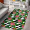 Aloha Skull Striped Pattern Rug Sport Decor Gift Floor Decor Living Room Carpet Rug Area Rug - 5672fa3e435d