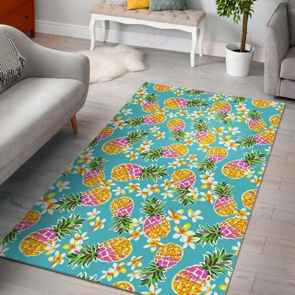 Aloha Summer Pineapple Pattern Rug Sport Decor Gift Floor Decor Living Room Carpet Rug Area Rug - 0ca9fc552d8d Aloha Summer Pineapple Pattern Rug Sport Decor Gift Floor Decor Living Room Carpet Rug Area Rug - 0ca9fc552d8d
