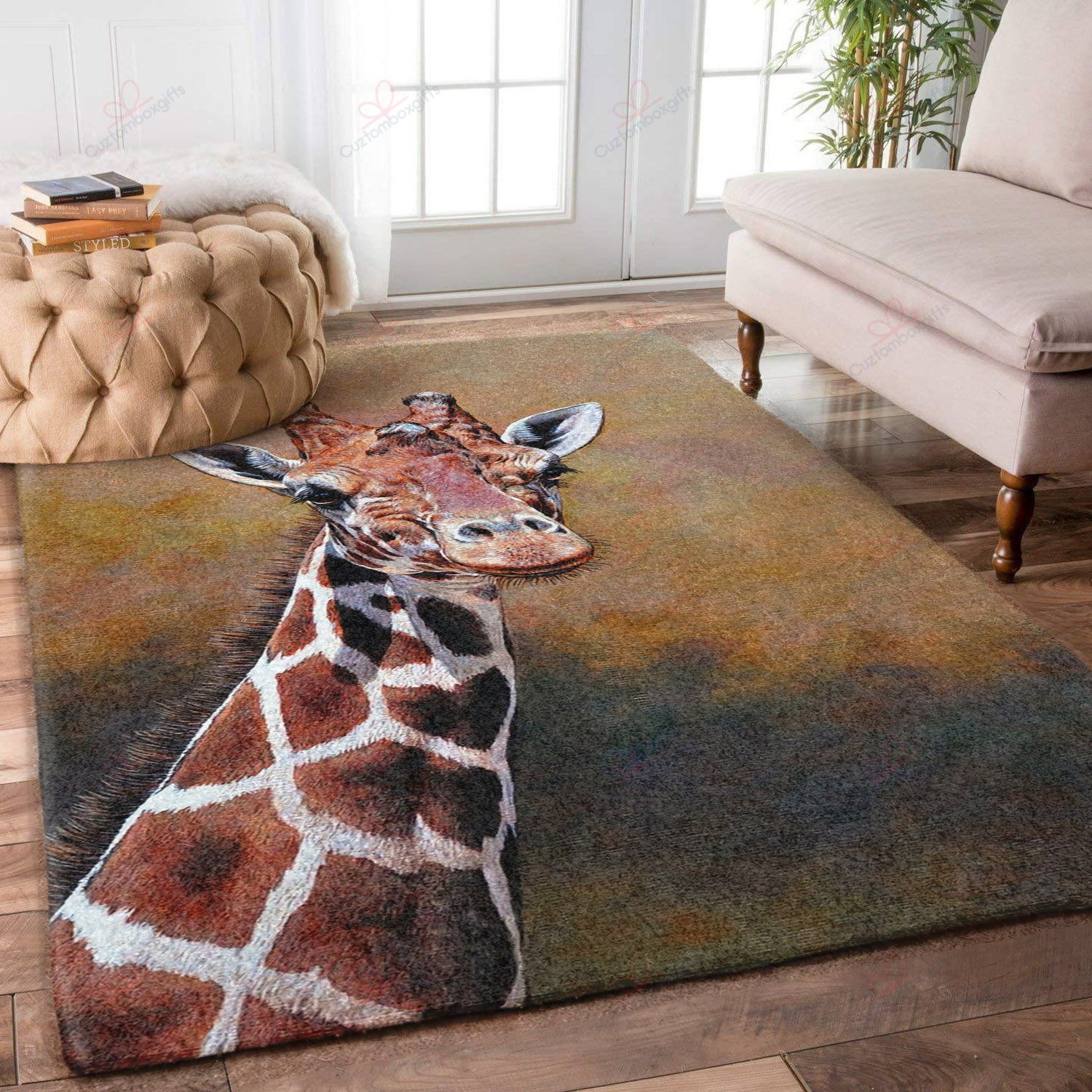 Alone Giraffe Rug Sport Decor Gift Floor Decor Living Room Carpet Rug Area Rug - 09d72199bd0d Alone Giraffe Rug Sport Decor Gift Floor Decor Living Room Carpet Rug Area Rug - 09d72199bd0d