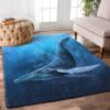 Alone Whale Rug Sport Decor Gift Floor Decor Living Room Carpet Rug Area Rug - 4d299e94c361