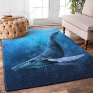 Alone Whale Rug Sport Decor Gift Floor Decor Living Room Carpet Rug Area Rug - 4d299e94c361