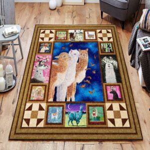 Alpaca Rug Sport Decor Gift Floor Decor Living Room Carpet Rug Area Rug - 5360f5a78d7a