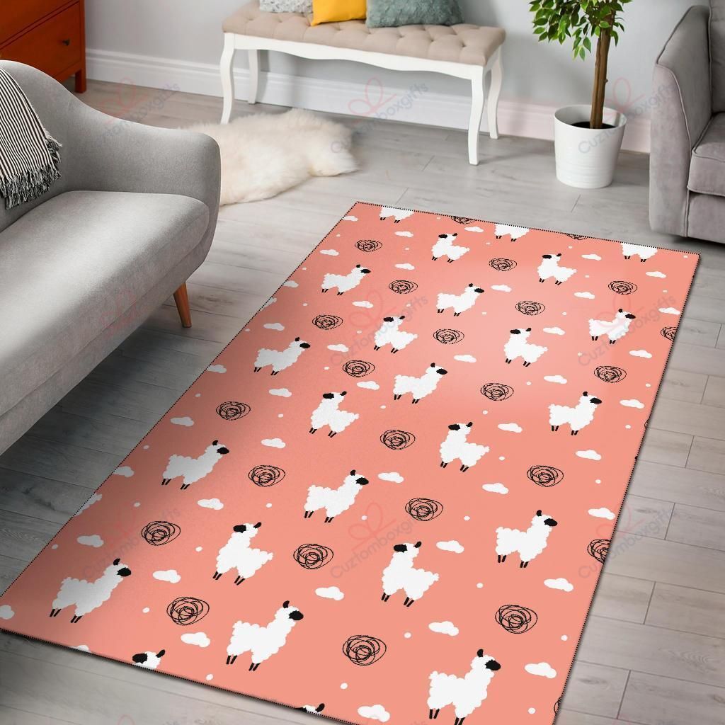 Alpaca Pink Pattern Rug Sport Decor Gift Floor Decor Living Room Carpet Rug Area Rug - d2cd61d09a1f Alpaca Pink Pattern Rug Sport Decor Gift Floor Decor Living Room Carpet Rug Area Rug - d2cd61d09a1f