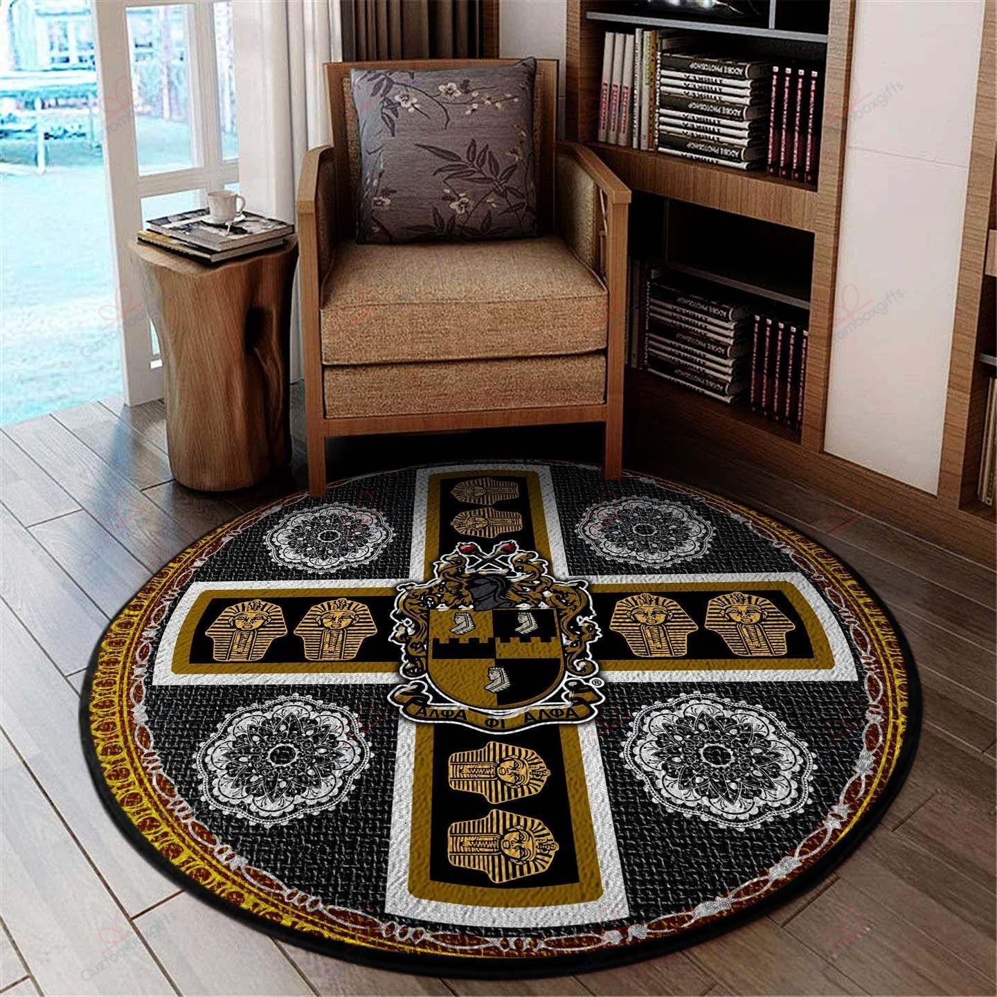 Alpha Phi Alpha Round Carpet Floor Rug Living Room Bedroom Decor Round Area Rug Carpet Alpha Phi Alpha Round Carpet Floor Rug Living Room Bedroom Decor Round Area Rug Carpet