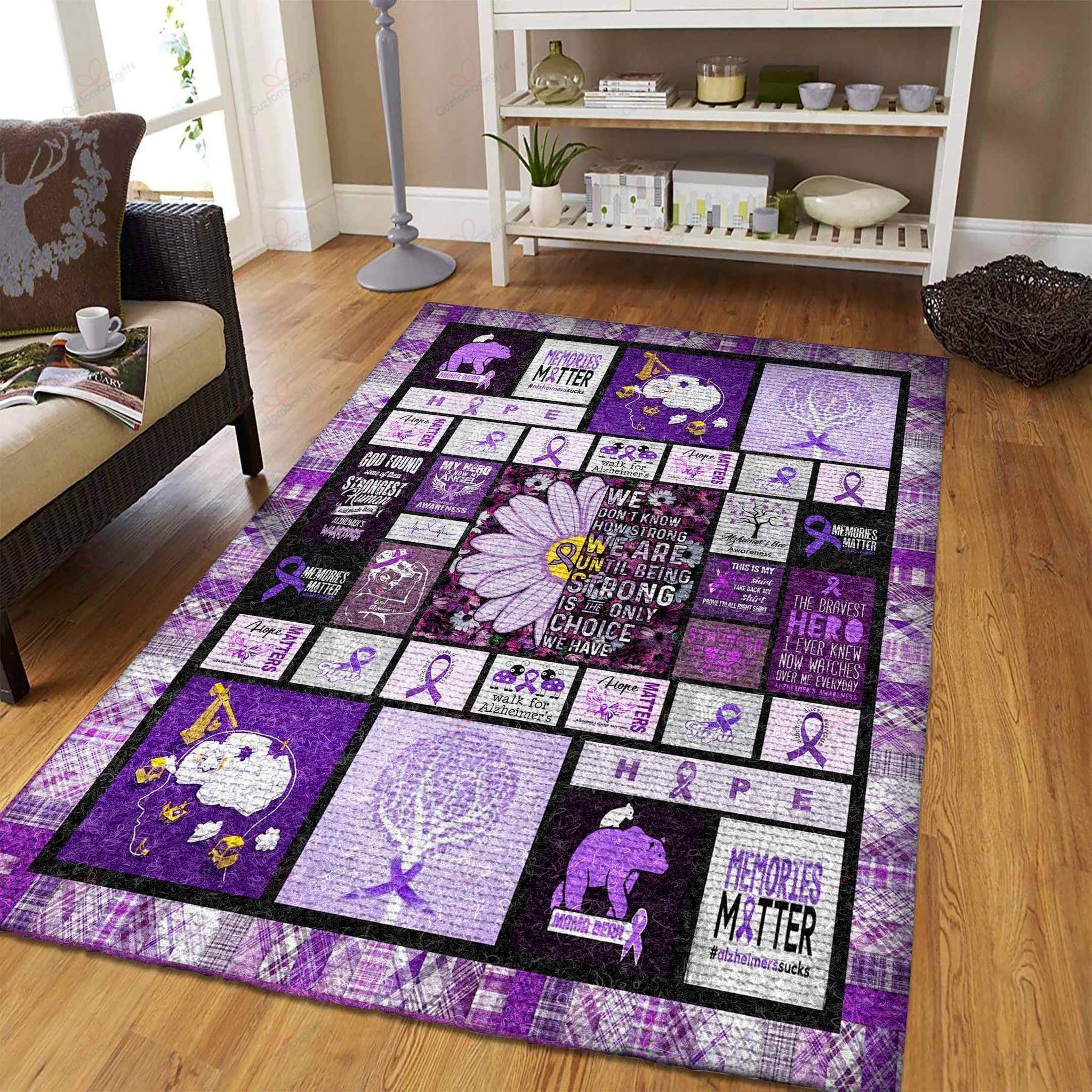 Alzheimer Rug Sport Decor Gift Floor Decor Living Room Carpet Rug Area Rug - ba3bf6008dd4 Alzheimer Rug Sport Decor Gift Floor Decor Living Room Carpet Rug Area Rug - ba3bf6008dd4