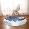 Amalia Mandala Round Carpet Floor Rug Living Room Bedroom Decor Round Area Rug Carpet