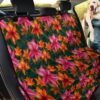 Amaryllis Flowers On Orange And Pink Design Car Back Seat Cover Dog Car Seat Covers - a79315685edf