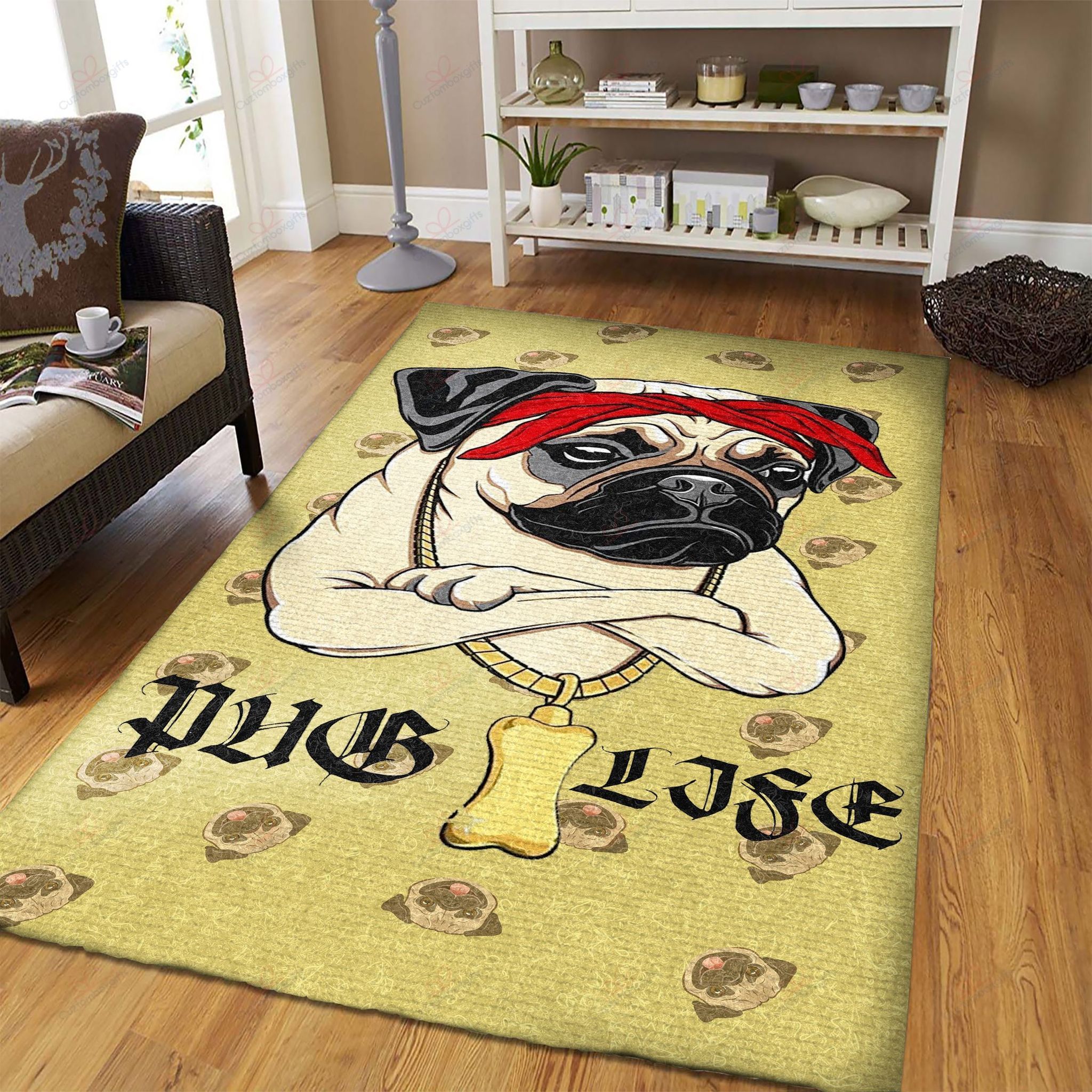 Amazing Life Of Cool Pug Rug Sport Decor Gift Floor Decor Living Room Carpet Rug Area Rug - f5e03a8c13d4 Amazing Life Of Cool Pug Rug Sport Decor Gift Floor Decor Living Room Carpet Rug Area Rug - f5e03a8c13d4