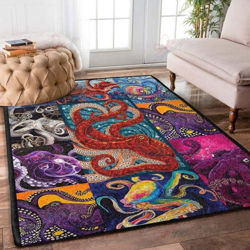 Amazing Octopus Rectangle Rug Sport Decor Gift Floor Decor Living Room Carpet Rug Area Rug - feccd4207f6b Amazing Octopus Rectangle Rug Sport Decor Gift Floor Decor Living Room Carpet Rug Area Rug - feccd4207f6b