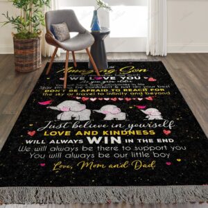 Amazing Son We Love You Rug Sport Decor Gift Floor Decor Living Room Carpet Rug Area Rug - 8bfaa735c385