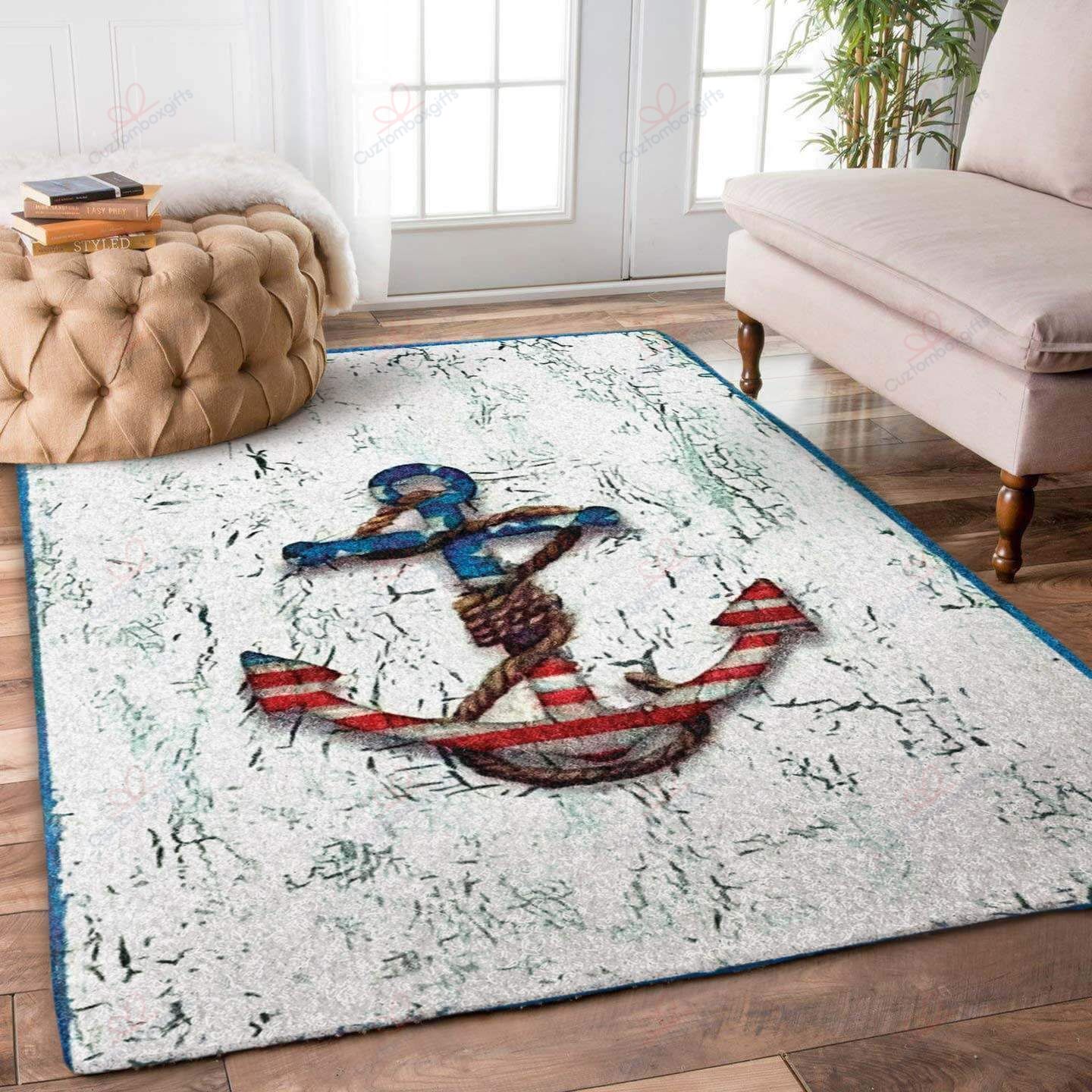 America Anchor Rug Sport Decor Gift Floor Decor Living Room Carpet Rug Area Rug - be0581bd9014 America Anchor Rug Sport Decor Gift Floor Decor Living Room Carpet Rug Area Rug - be0581bd9014